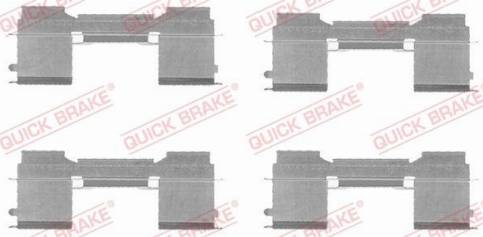 OJD Quick Brake 1091729 - Комплект принадлежности, дискови накладки vvparts.bg