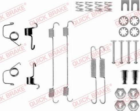 OJD Quick Brake 105-0617 - Комплект принадлежности, спирани челюсти vvparts.bg