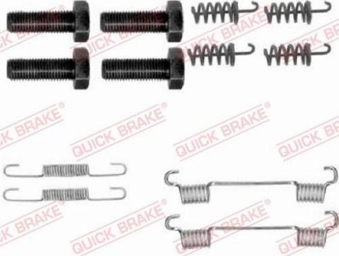 OJD Quick Brake 1050865 - Комплект принадлежности, челюсти за ръчна спирачка vvparts.bg