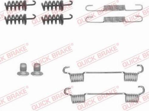 OJD Quick Brake 1050874 - Комплект принадлежности, челюсти за ръчна спирачка vvparts.bg