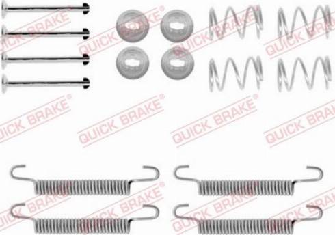 OJD Quick Brake 1050791 - Комплект принадлежности, челюсти за ръчна спирачка vvparts.bg
