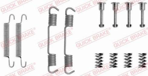 OJD Quick Brake 1050708 - Комплект принадлежности, челюсти за ръчна спирачка vvparts.bg