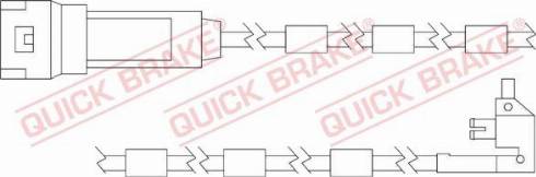 OJD Quick Brake WS 0125 A - Предупредителен контактен сензор, износване на накладките vvparts.bg
