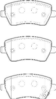 Omnicraft 2134940 - Комплект спирачно феродо, дискови спирачки vvparts.bg