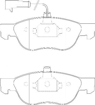 Omnicraft 2134902 - Комплект спирачно феродо, дискови спирачки vvparts.bg