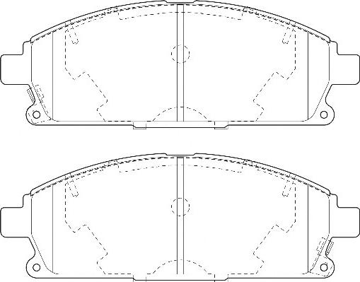 Omnicraft 2134984 - Комплект спирачно феродо, дискови спирачки vvparts.bg