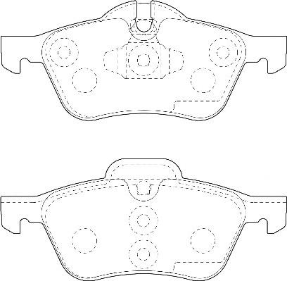 Omnicraft 2134988 - Комплект спирачно феродо, дискови спирачки vvparts.bg