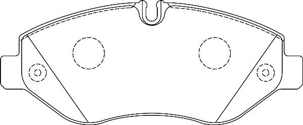Omnicraft 2134982 - Комплект спирачно феродо, дискови спирачки vvparts.bg
