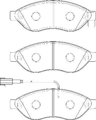 Omnicraft 2134932 - Комплект спирачно феродо, дискови спирачки vvparts.bg