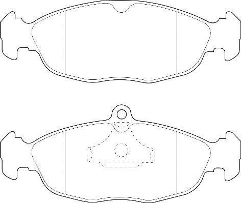 Omnicraft 2134920 - Комплект спирачно феродо, дискови спирачки vvparts.bg