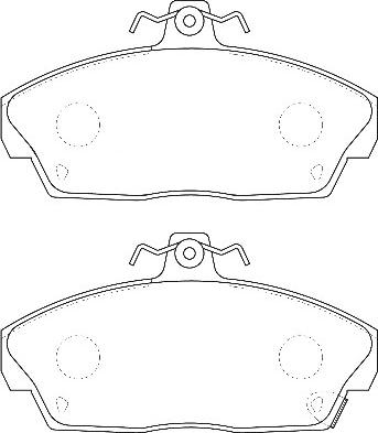 Omnicraft 2134922 - Комплект спирачно феродо, дискови спирачки vvparts.bg