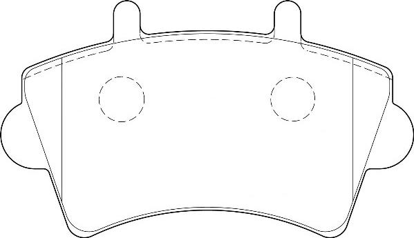 Omnicraft 2134974 - Комплект спирачно феродо, дискови спирачки vvparts.bg