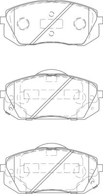 Omnicraft 2134976 - Комплект спирачно феродо, дискови спирачки vvparts.bg