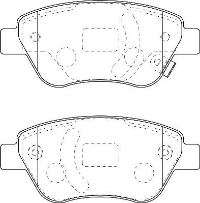 Omnicraft 2134846 - Комплект спирачно феродо, дискови спирачки vvparts.bg