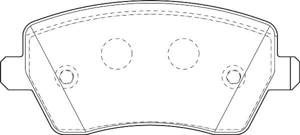 Omnicraft 2134842 - Комплект спирачно феродо, дискови спирачки vvparts.bg