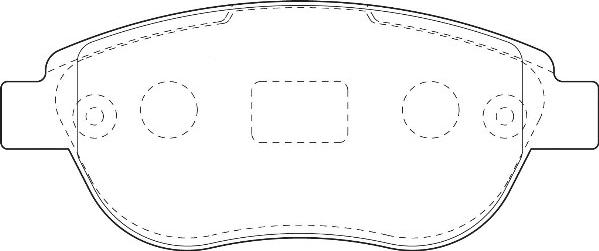 Omnicraft 2134852 - Комплект спирачно феродо, дискови спирачки vvparts.bg