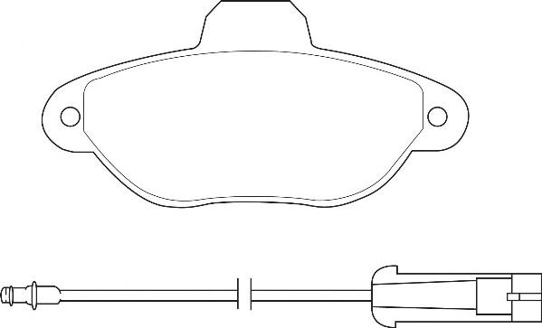 Omnicraft 2134860 - Комплект спирачно феродо, дискови спирачки vvparts.bg