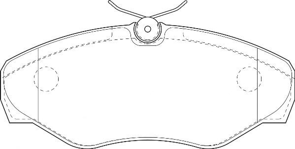 Omnicraft 2134876 - Комплект спирачно феродо, дискови спирачки vvparts.bg