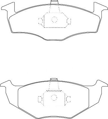 Omnicraft 2134872 - Комплект спирачно феродо, дискови спирачки vvparts.bg