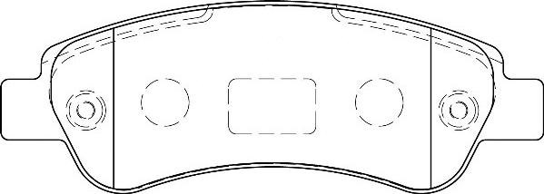 Omnicraft 2135666 - Комплект спирачно феродо, дискови спирачки vvparts.bg