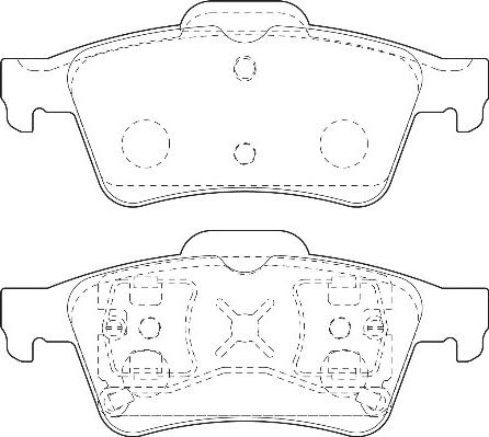 Omnicraft 2135668 - Комплект спирачно феродо, дискови спирачки vvparts.bg