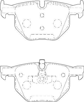 Omnicraft 2135683 - Комплект спирачно феродо, дискови спирачки vvparts.bg