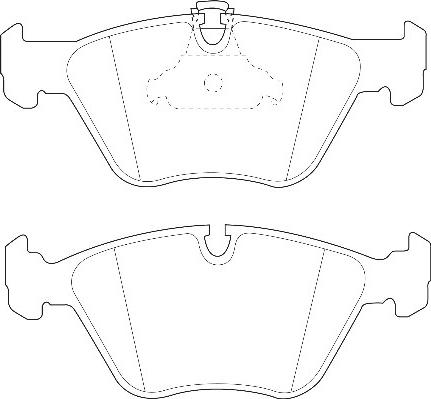 Omnicraft 2135000 - Комплект спирачно феродо, дискови спирачки vvparts.bg