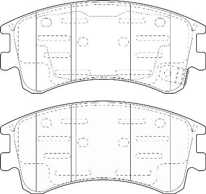 Omnicraft 2135014 - Комплект спирачно феродо, дискови спирачки vvparts.bg