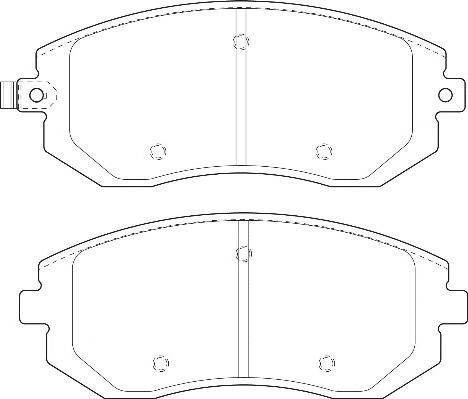 Omnicraft 2135016 - Комплект спирачно феродо, дискови спирачки vvparts.bg