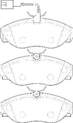 Omnicraft 2135194 - Комплект спирачно феродо, дискови спирачки vvparts.bg