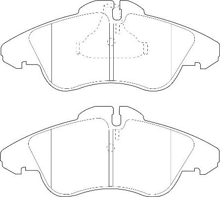 Omnicraft 2135160 - Комплект спирачно феродо, дискови спирачки vvparts.bg