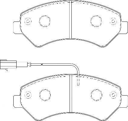 Omnicraft 2135184 - Комплект спирачно феродо, дискови спирачки vvparts.bg