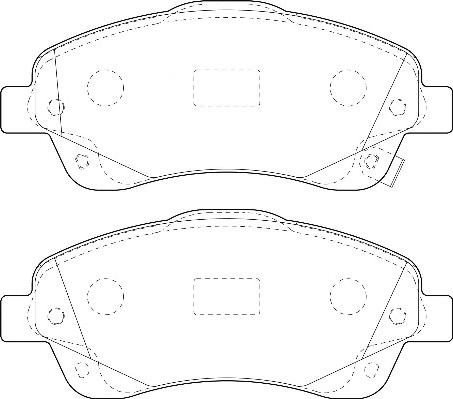 Omnicraft 2135130 - Комплект спирачно феродо, дискови спирачки vvparts.bg