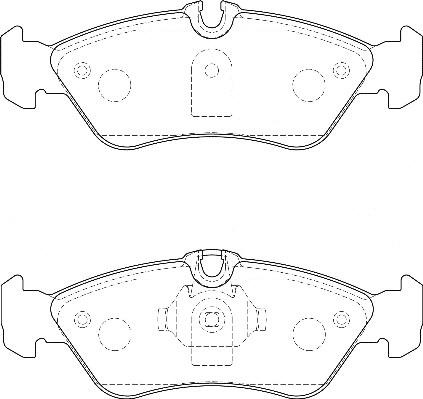 Omnicraft 2135704 - Комплект спирачно феродо, дискови спирачки vvparts.bg