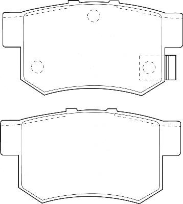 Omnicraft 2135711 - Комплект спирачно феродо, дискови спирачки vvparts.bg