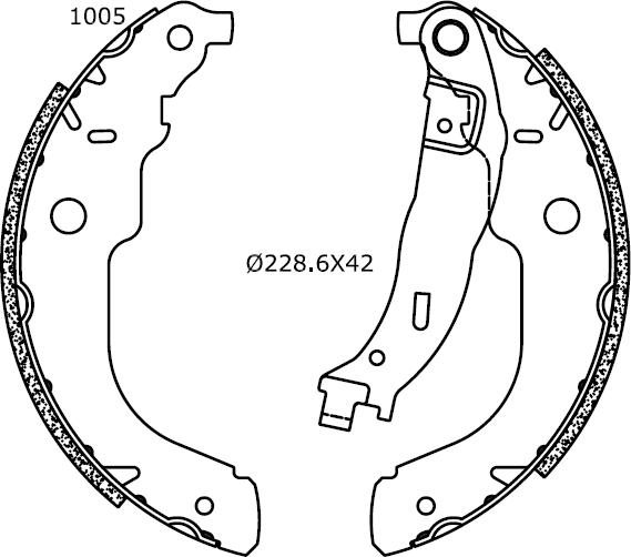 Omnicraft 2255654 - Комплект спирачна челюст vvparts.bg