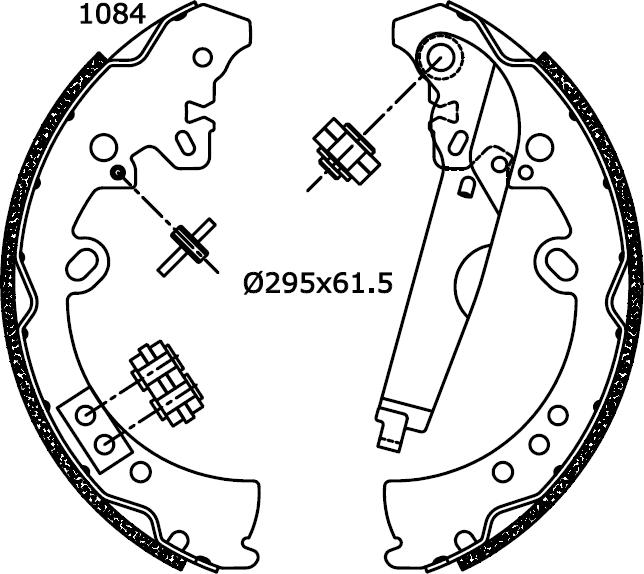 Omnicraft 2255847 - Комплект спирачна челюст vvparts.bg