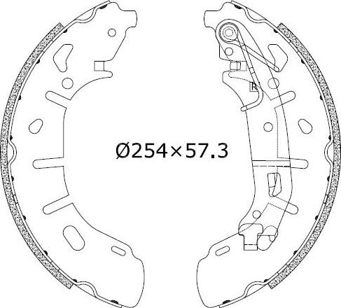 Omnicraft 2255861 - Комплект спирачна челюст vvparts.bg