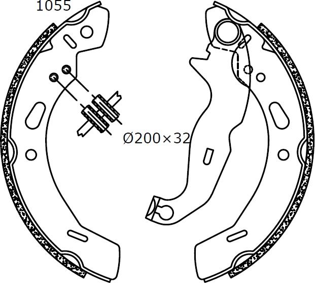 Omnicraft 2255819 - Комплект спирачна челюст vvparts.bg