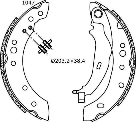 Omnicraft 2255817 - Комплект спирачна челюст vvparts.bg