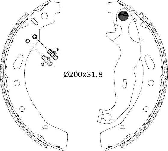 Omnicraft 2255885 - Комплект спирачна челюст vvparts.bg