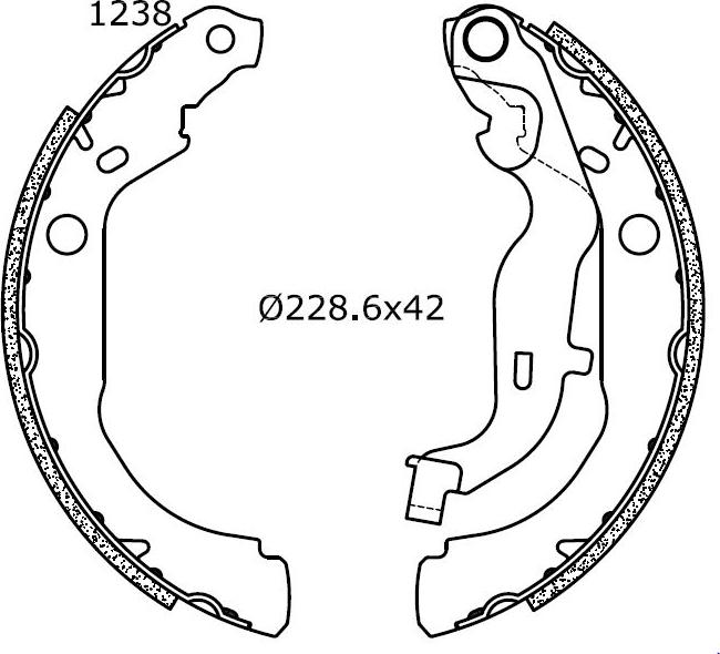 Omnicraft 2255887 - Комплект спирачна челюст vvparts.bg