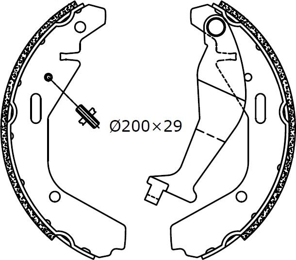 Omnicraft 2255871 - Комплект спирачна челюст vvparts.bg