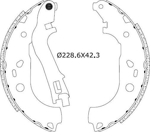 Omnicraft 2255795 - Комплект спирачна челюст vvparts.bg