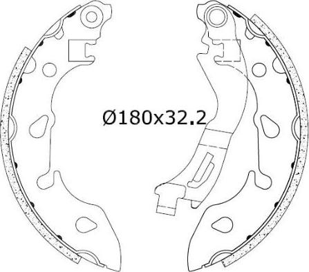 Omnicraft 2255736 - Комплект спирачна челюст vvparts.bg