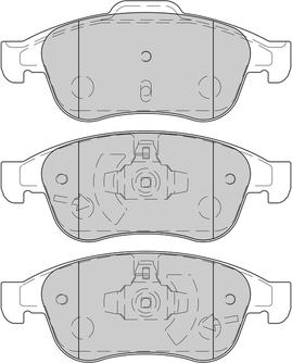 Omnicraft 2230127 - Комплект спирачно феродо, дискови спирачки vvparts.bg