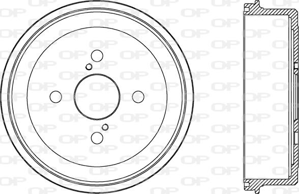 Open Parts BAD9053.10 - Спирачен барабан vvparts.bg