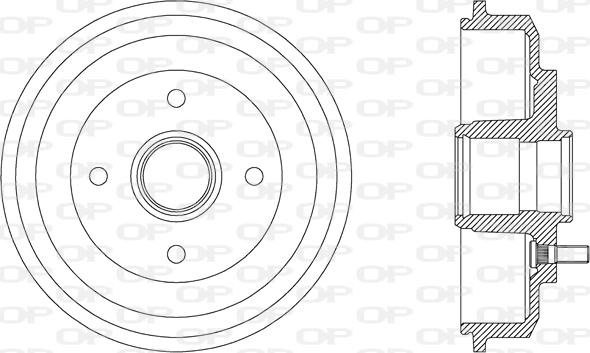 Open Parts BAD9052.30 - Спирачен барабан vvparts.bg