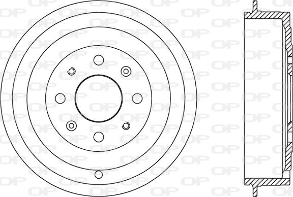 Open Parts BAD9065.10 - Спирачен барабан vvparts.bg