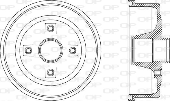 Open Parts BAD9061.30 - Спирачен барабан vvparts.bg